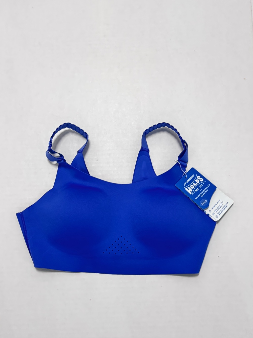 Brooks Holds Me In Scoopback 2.0 Sports Bra - 34C/D Bluebell New